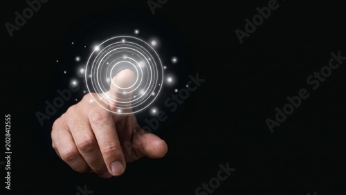 User Interface Interaction with Virtual Keypad and Artificial Intelligence Concept