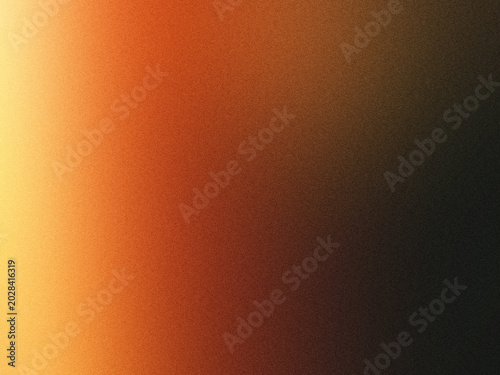 Warmer goldbrauner Grain Gradient - Cinematic Glow Hintergrund mit luxuriöser Noise-Textur