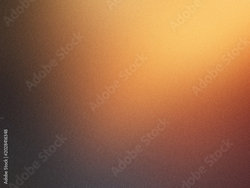 Warmer goldbrauner Grain Gradient - Cinematic Glow Hintergrund mit luxuriöser Noise-Textur