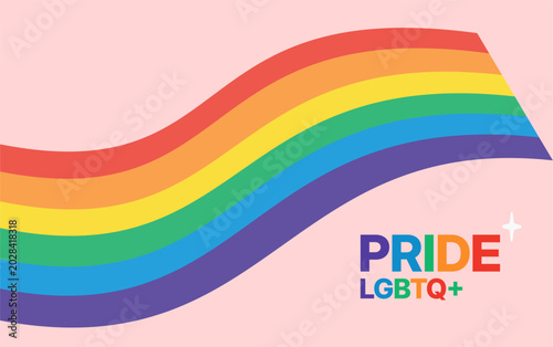 Glitter Rainbow Pride Celebration Banner
