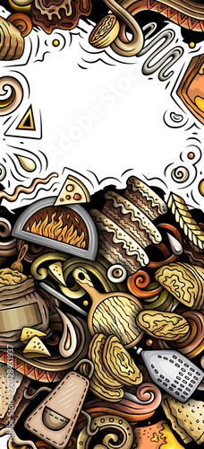Cartoon doodle Bakery banner
