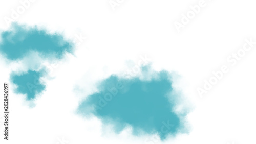 Soft cyan blue smoke clouds drifting slowly for moody atmospheric visual effects