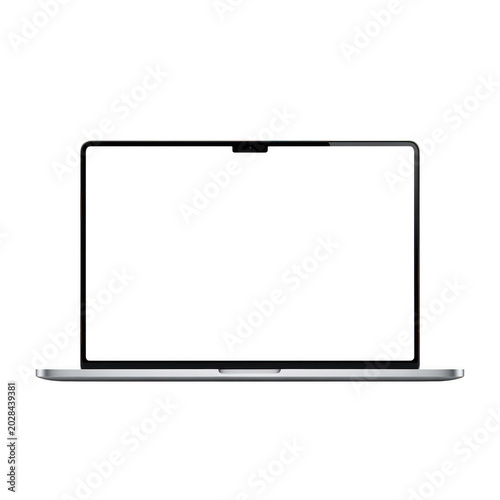 Sleek silver laptop with minimalist design and closed lid