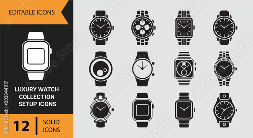 Foto Luxury Watch Display Collection For Premium Fashion Branding And Elegant Accesso