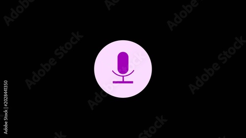 audio sound waves and technology record signal animation