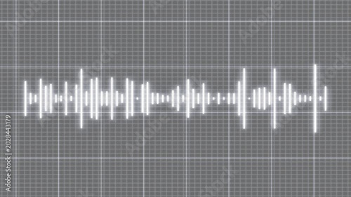 audio sound waveform spectrum looping and music equalizer visualizer animation