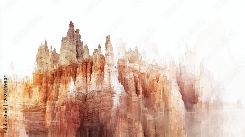 Naklejka premium Colorful geological formations
