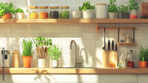 Kitchen herbs and spices