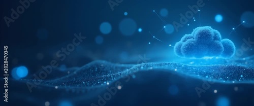 Implementing innovative cloud service provider frameworks that deliver secure high performance digital solutions and robust managed IT services for enterprises. in  Photo Stock  Concept  and empty spa