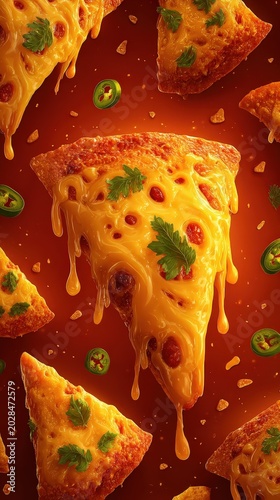 Delicious Cheese Pizza with Jalapenos