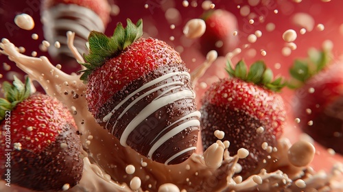 Delicious Chocolate Strawberries with Sprinkles