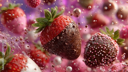 Delicious Chocolate-Covered Strawberries with Sprinkles