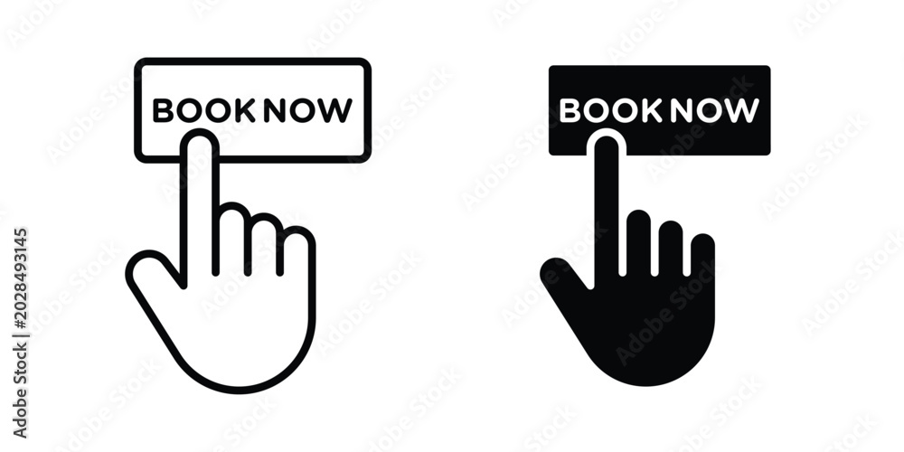 Obraz premium online booking icon