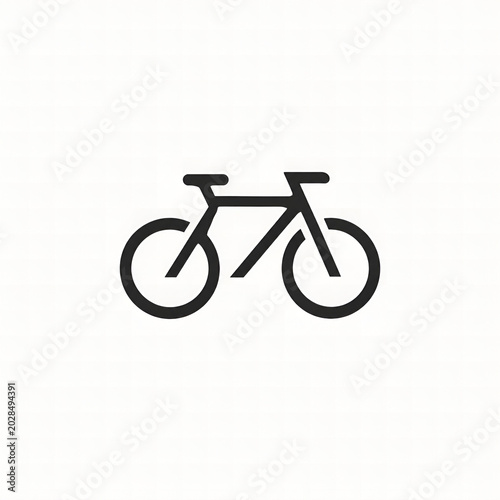 bicycle icon | 2d illustration 