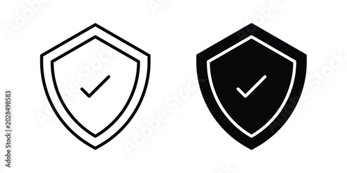 Fotografía Shield check mark icon