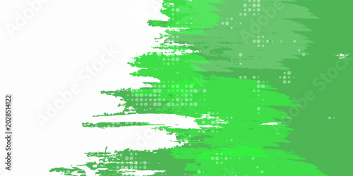 Abstract green and white background with grunge and halftone. Vector EPS 10