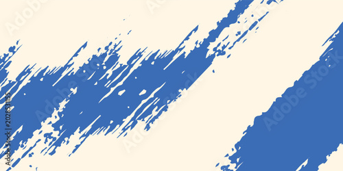 Vector grunge blue spiral brush stroke with spray texture. Hand drawn distress damaged edge modern simple background design