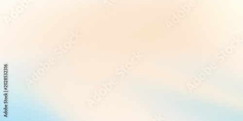 Modern clear blue sky. Pastel rainbow. Light blue, pink and yellow color vector banner. Pastel gradient sky pattern design abstract background illustration art