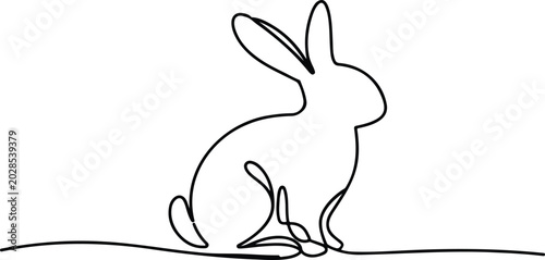 Foto Minimalist cute duckling vector illustration set in black and white line art sty