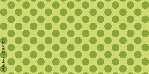 Abstract geometric retro  pattern . seamless polka dot on green background . Vector pattern