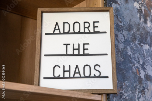 Photos ADORE THE CHAOS Sign