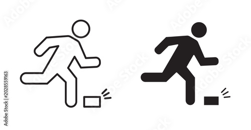 Tableau sur toile stumble icon