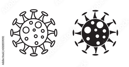 Fotografia virus icon