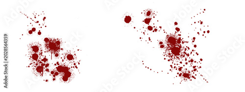 фотографія Blood splatter graphic set on transparent background perfect for halloween party invitations horror movie posters and crime scene investigation themes