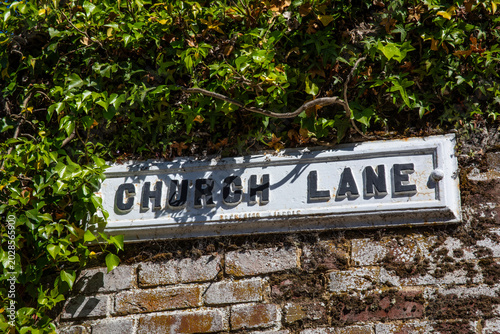 Church Lane in Ely, Cambridgeshire, UK