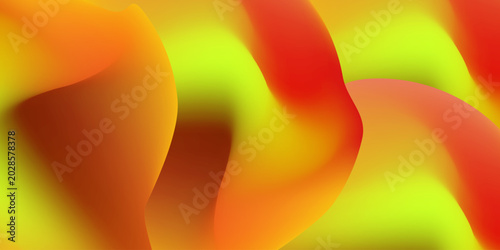 Vibrant yellow and orange fluid gradient mesh abstract wave