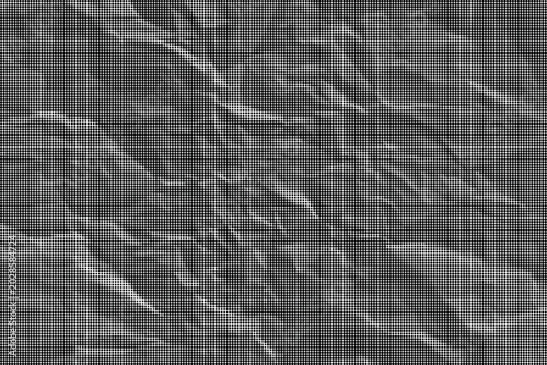 Konstfotografi A close-up view of crumpled paper texture in grayscale