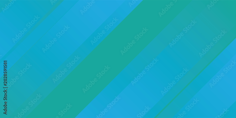Fototapeta premium Abstract light blue and teal background with overlapping diagonal geometric stripes. Modern minimalist sleek design featuring bright turquoise tones and clean subtle shapes.