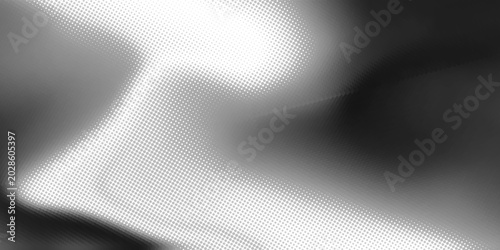 Tableau sur toile Retro grunge halftone glitch background with black and white vertical stripes, rectangles, and distorted geometric shapes mimicking data corruption