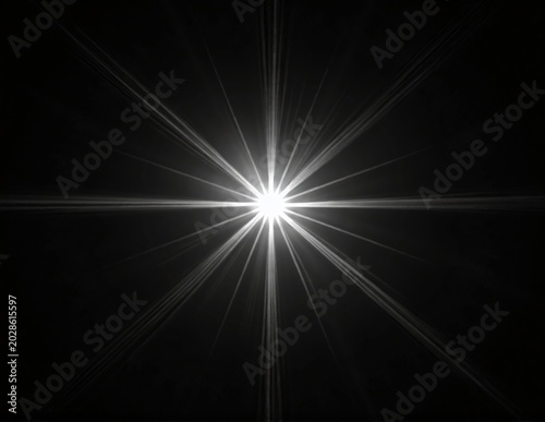 a black and white photo of a star