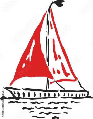 Sailboat yacht ocean marine travel