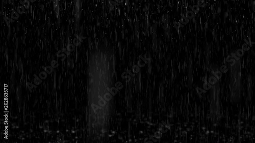 natural realistic heavy rain overlay with splashing ripple effect