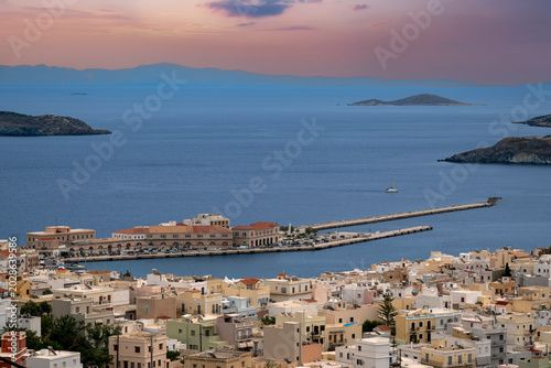 Ermoupoli harbour on the Greek island of Syros
