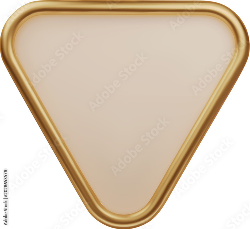 Gold Triangle Badge PNG