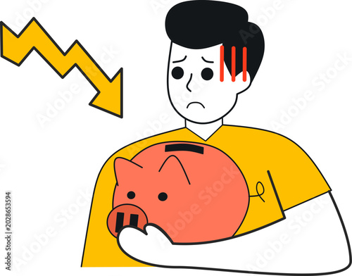 Business Character Experiencing Financial Stress and Crisis Management