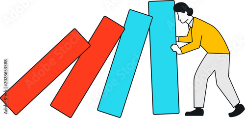 Business Character Experiencing Financial Stress and Crisis Management