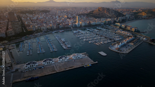 Atardecer sobre Alicante
