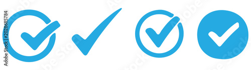 Foto Verified badge icon tick symbol vector approved check mark icon