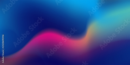 Fotografie Trendy colorful fluid gradient background with smooth blurred splash texture