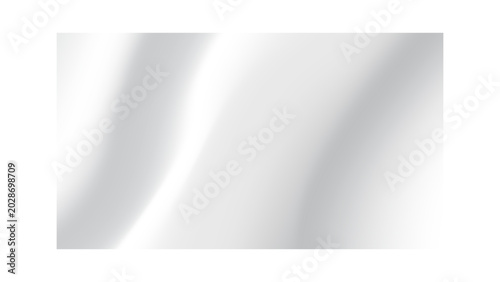 Slika na platnu Realistic rectangle plastic sheet, on a transparent background, with shiny light effects