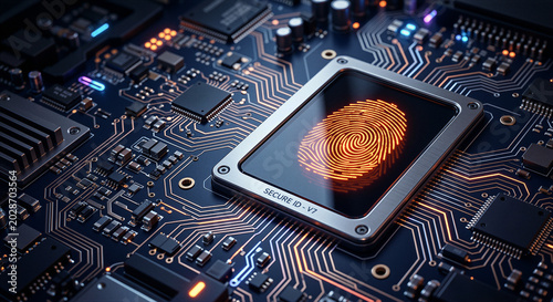 A metallic secured identification module on a microchip circuit board applied for multi-factor authorization systems, defining encrypted user access and privacy protection concept