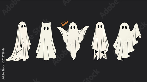 Foto Set of cloth Ghosts
