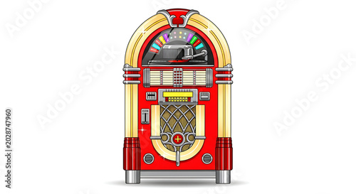 Retro jukebox music player