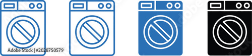 Bild auf Leinwand Ad blocker icons, multi style vector signs for ad blocking privacy protection an