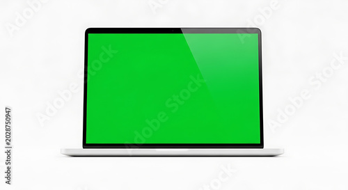Green rectangular gift box with white ribbon, flat lay rectangle