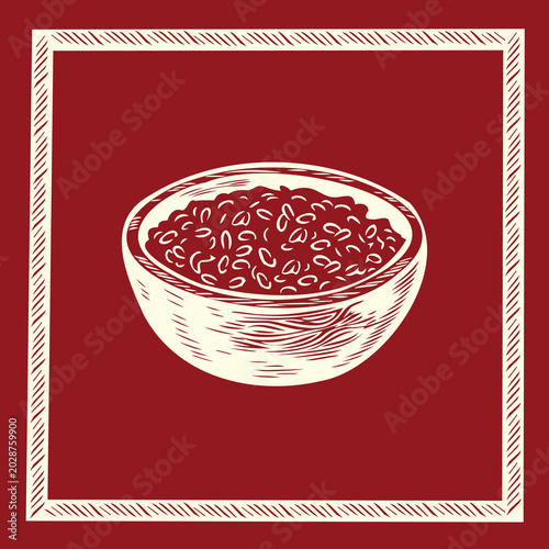Foto traditional arroz doce rice pudding, creamy brazilian sweet dessert, rustic food